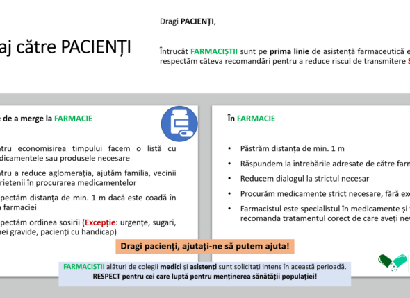 mesaj pacienti covid19